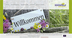 Desktop Screenshot of fewo-sonnenhof.de